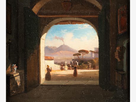 Giacinto Gigante, 1806 Neapel – 1876, Maler der Schule von Posillipo